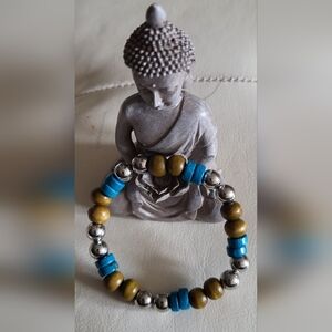 Handcrafted Wooden Beaded Bracelet